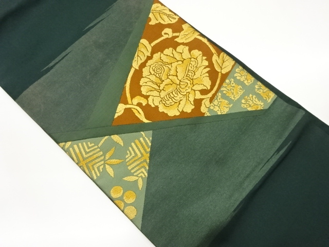 古典柄模様織出し名古屋帯